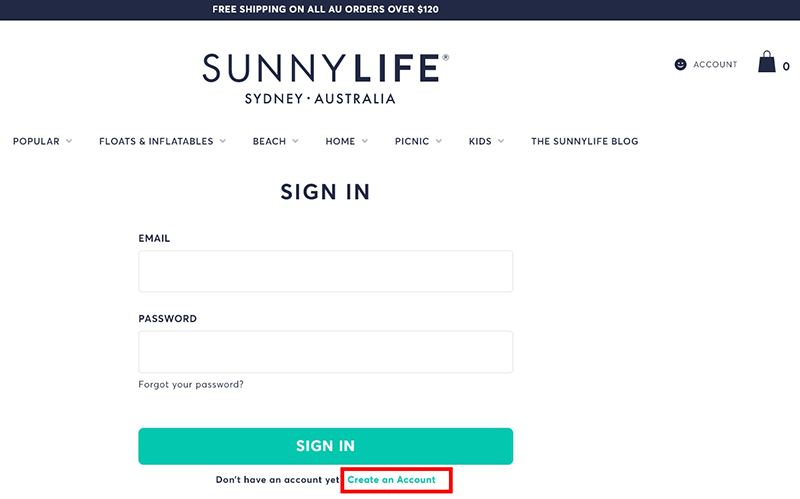 澳洲SUNNYLIFE_建立新會員