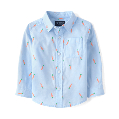 The Children's Place男童胡蘿蔔襯衫_Shipgo美國代運