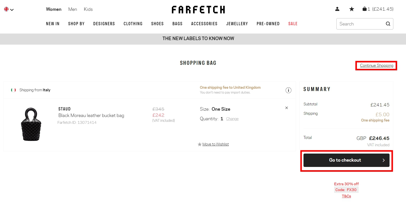 farfetch 購物